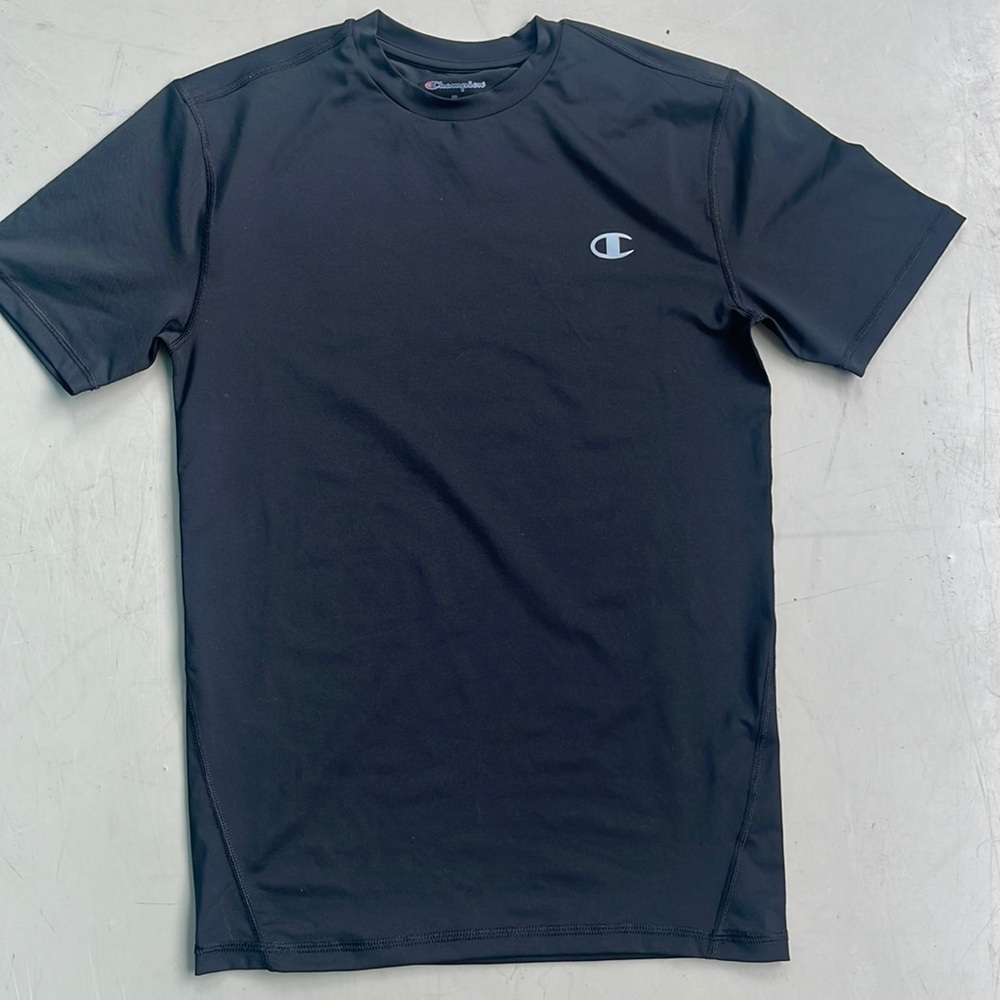 Champion Authentic Activewear Mens Dark Grey Breathable Mesh Shirt M
